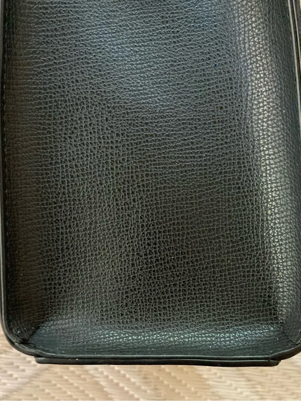 Karl Lagerfeld Black Leather Messenger Bag with Multicolor Logo NWT